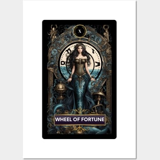 The Wheel Of Fortune Mermaid Tarot Card Posters and Art